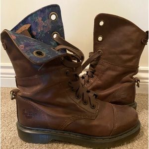 Dr. Martens brown leather boots. Size 10 women’s
